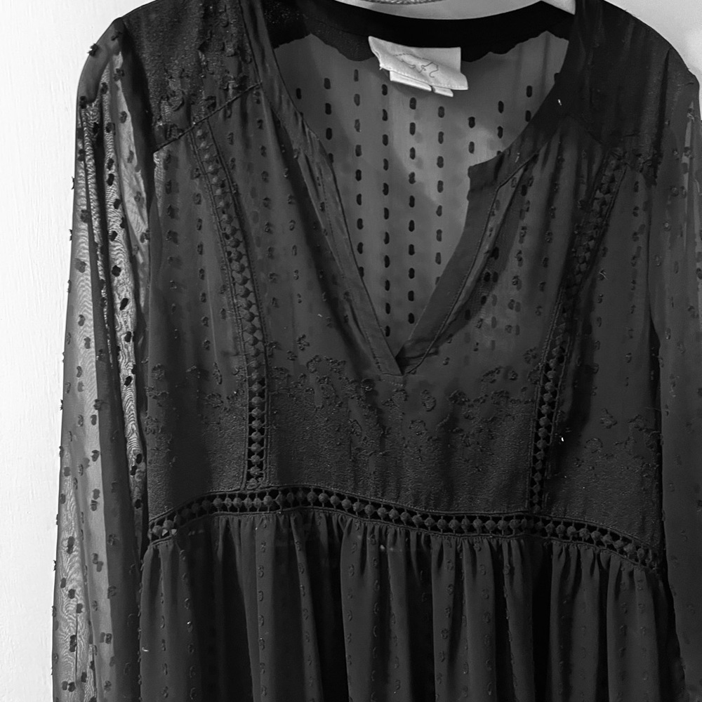 Vanessa Virginia Black and Cream Polka Dot dress
Anthropology